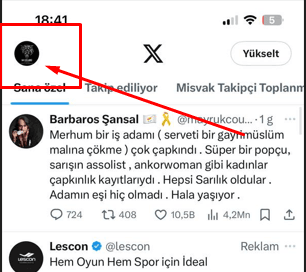twitter hesabından çıkış yapma işlem adımı