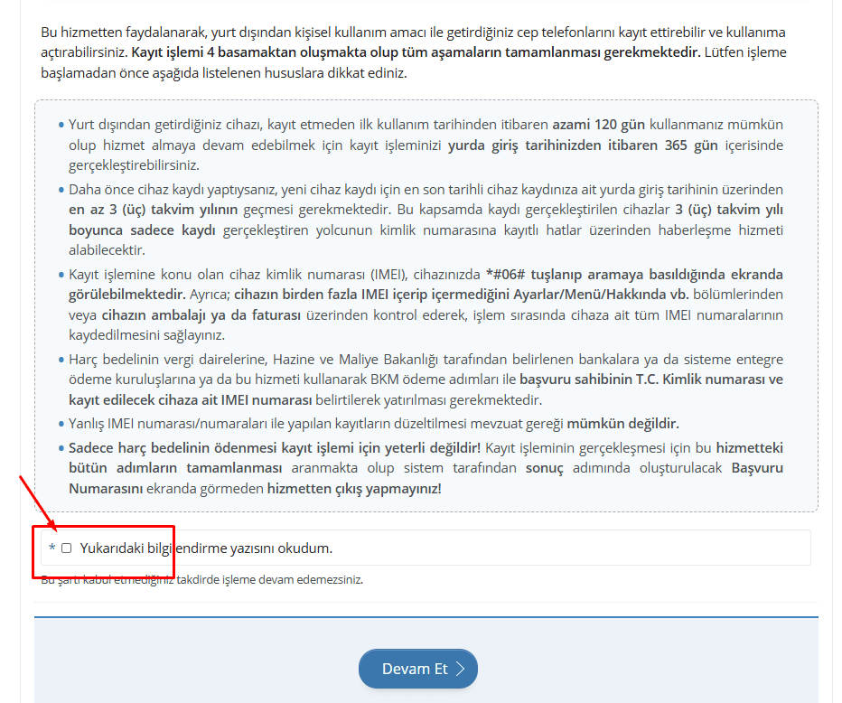 imei kayde