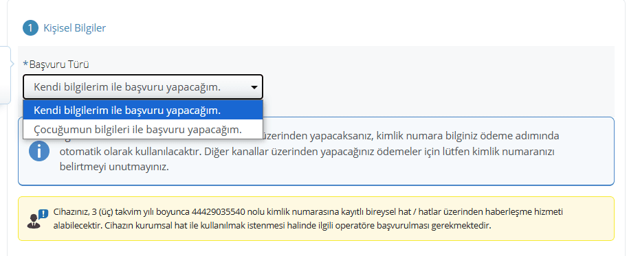 kişisel bilgiler