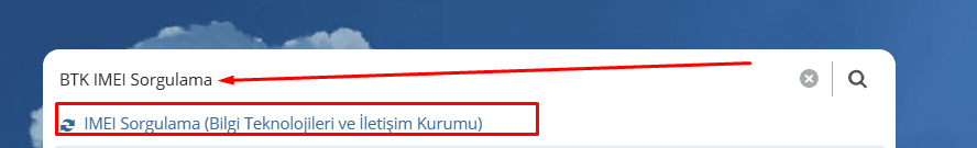 IMEI Kaydını Sorgulama